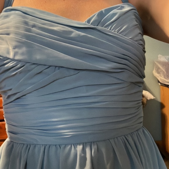 Alfred Angelo 7236 Halter Bridesmaid Dress Once Upon A Time Size 8 - Picture 6 of 10